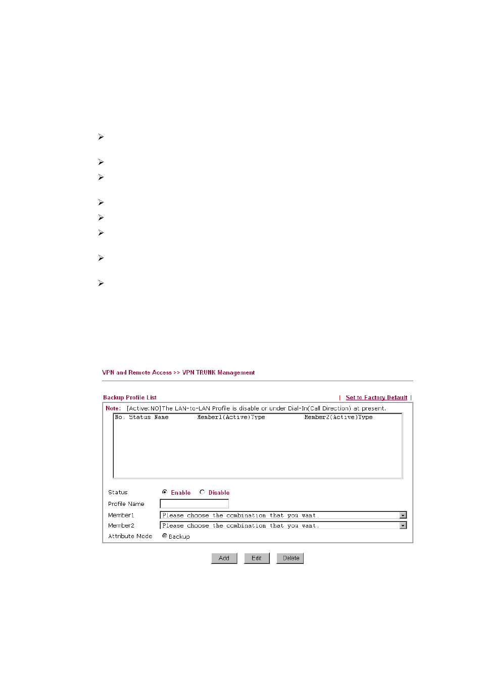 7 vpn trunk management | Draytek 2910 User Manual | Page 120 / 235