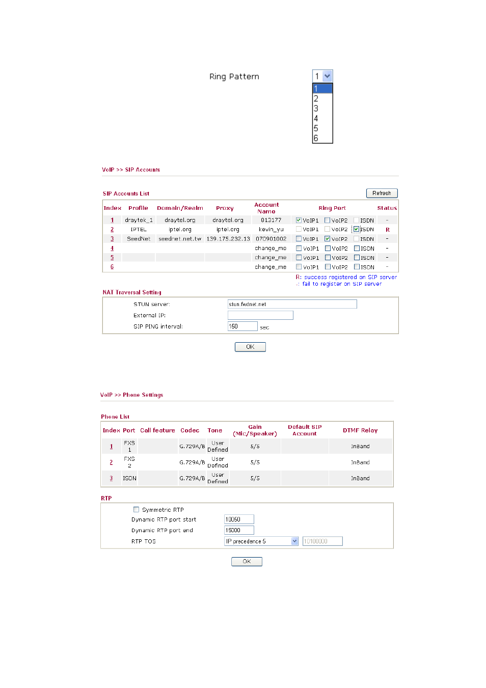 3 phone settings | Draytek 2910 User Manual | Page 137 / 235