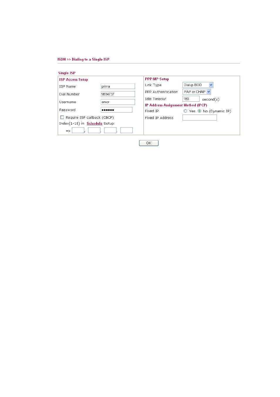 2 dialing to a single isp | Draytek 2910 User Manual | Page 150 / 235