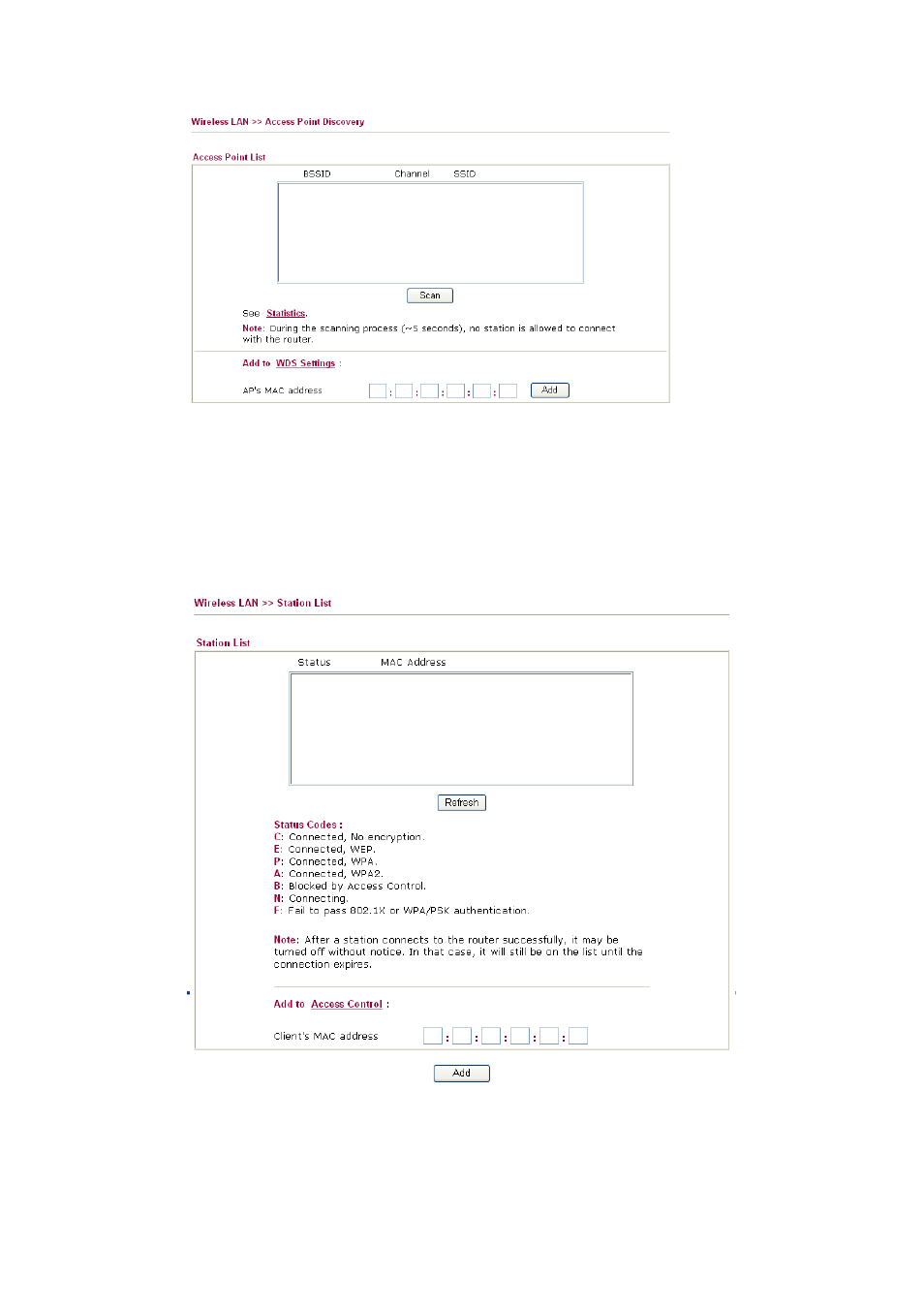 7 station list | Draytek 2910 User Manual | Page 168 / 235