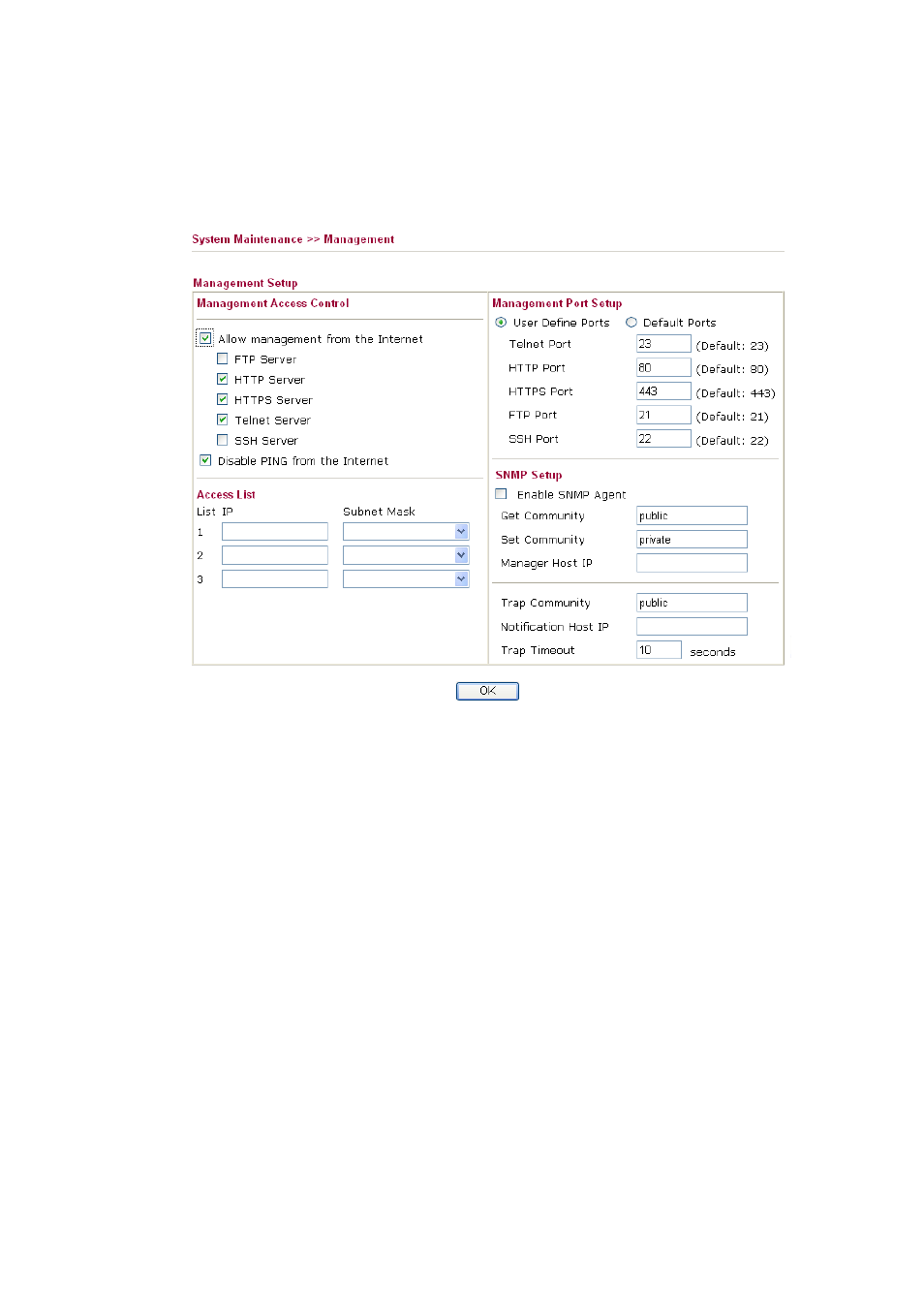 7 management | Draytek 2910 User Manual | Page 183 / 235