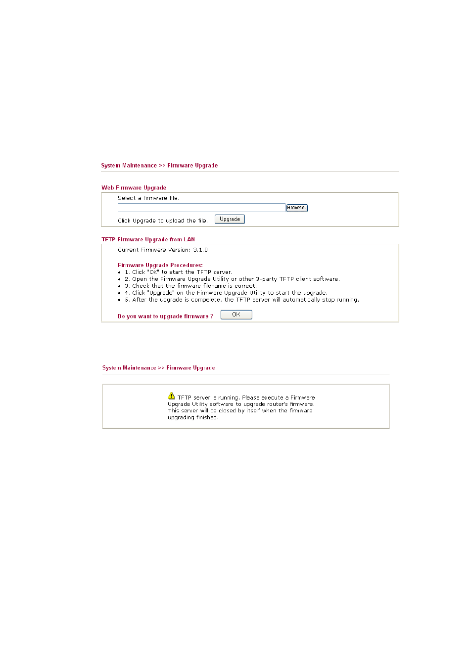 9 firmware upgrade | Draytek 2910 User Manual | Page 185 / 235