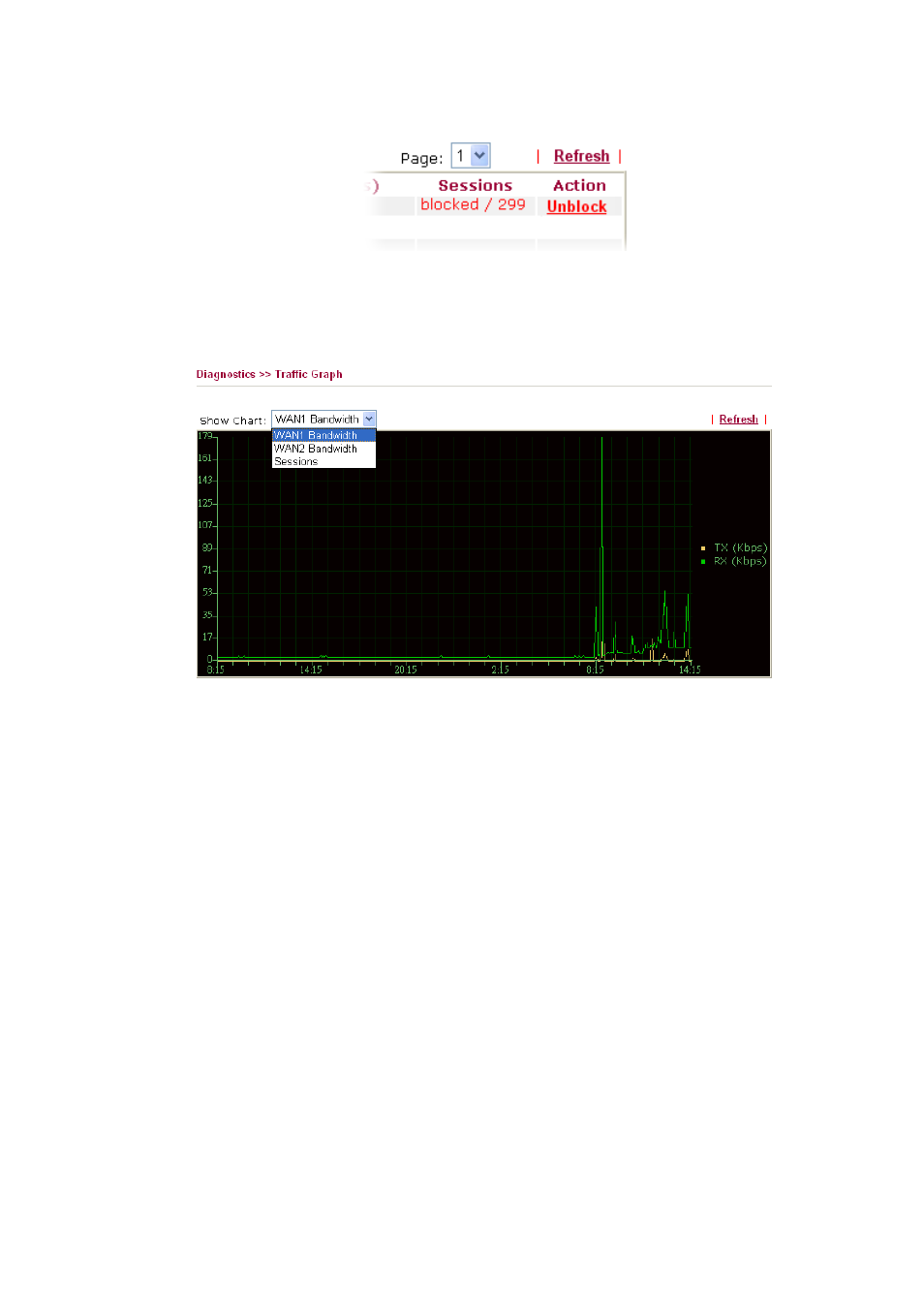 8 traffic graph | Draytek 2910 User Manual | Page 191 / 235