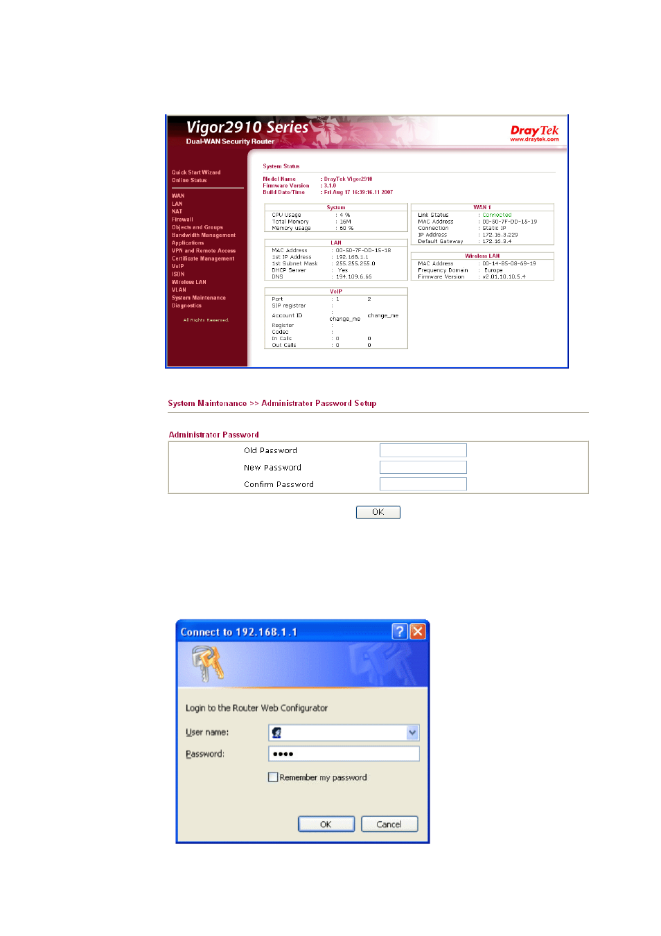 Draytek 2910 User Manual | Page 22 / 235