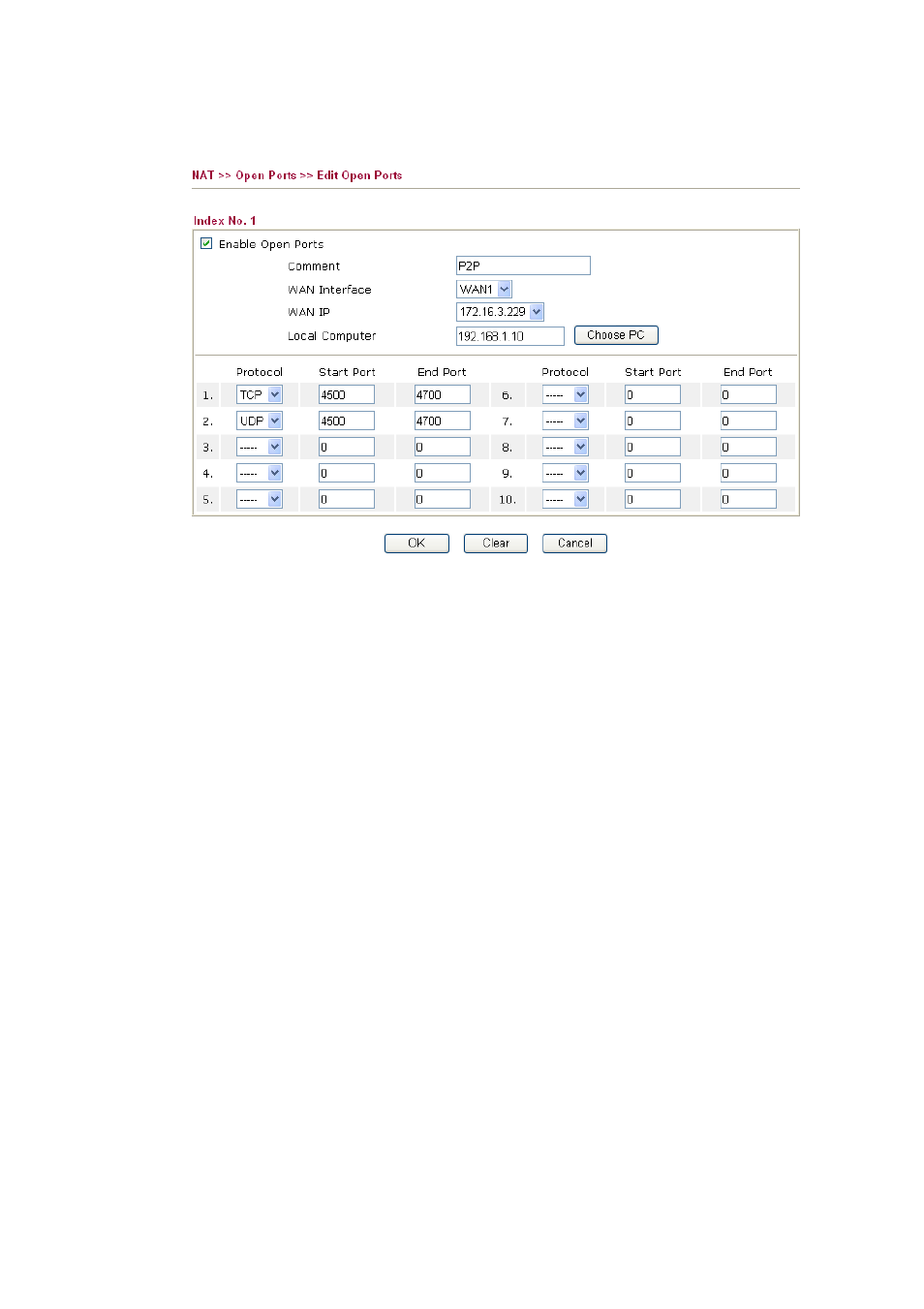 Draytek 2910 User Manual | Page 62 / 235