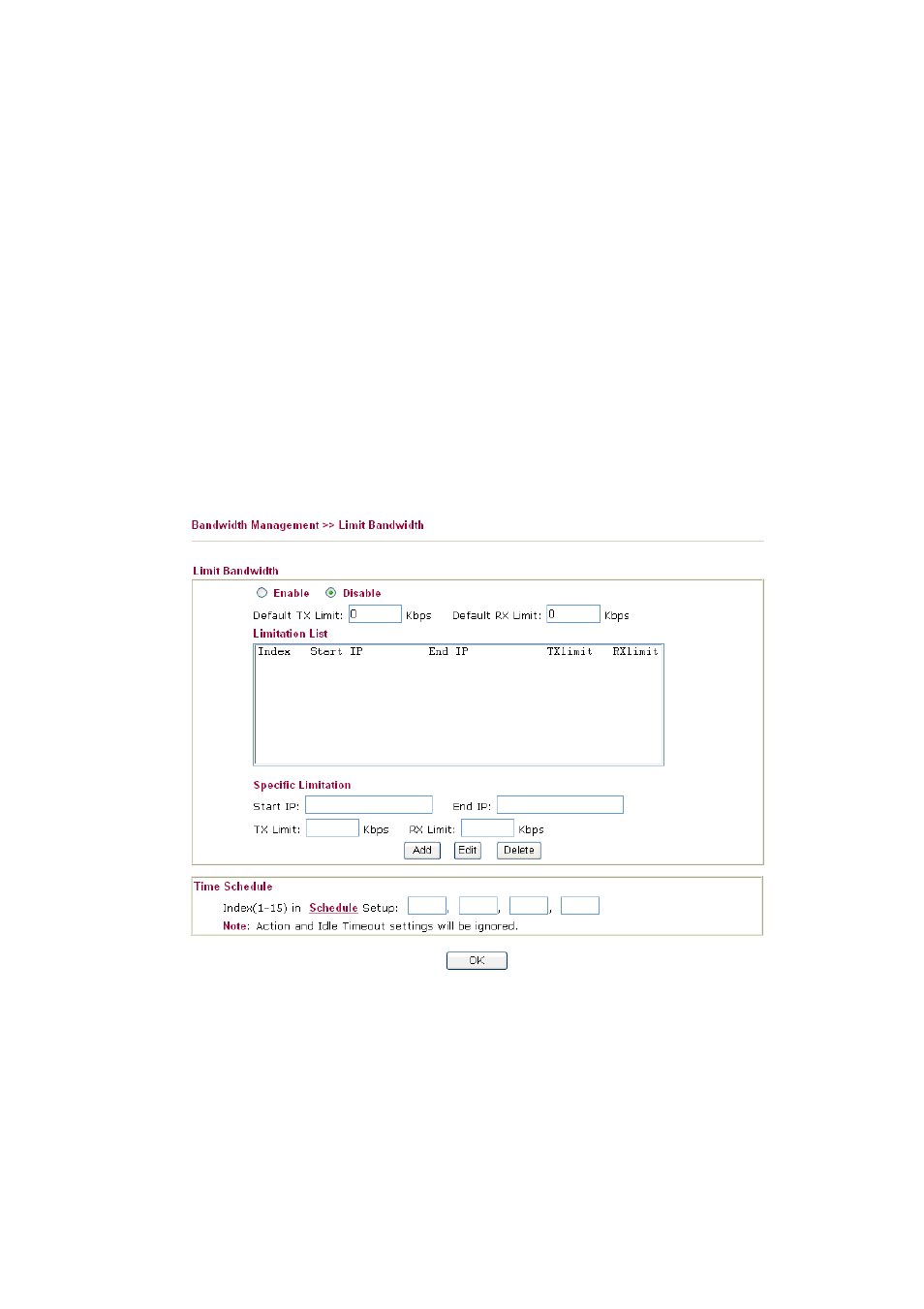 2 bandwidth limit | Draytek 2910 User Manual | Page 87 / 235