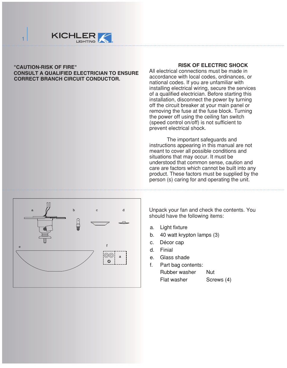 Kichler 380108 User Manual | Page 2 / 4