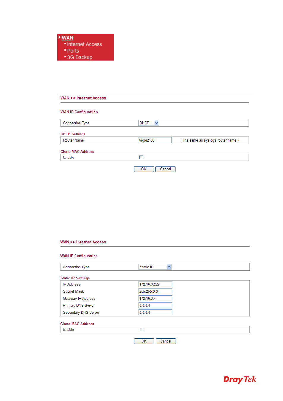 1 internet access | Draytek 2130 User Manual | Page 103 / 208
