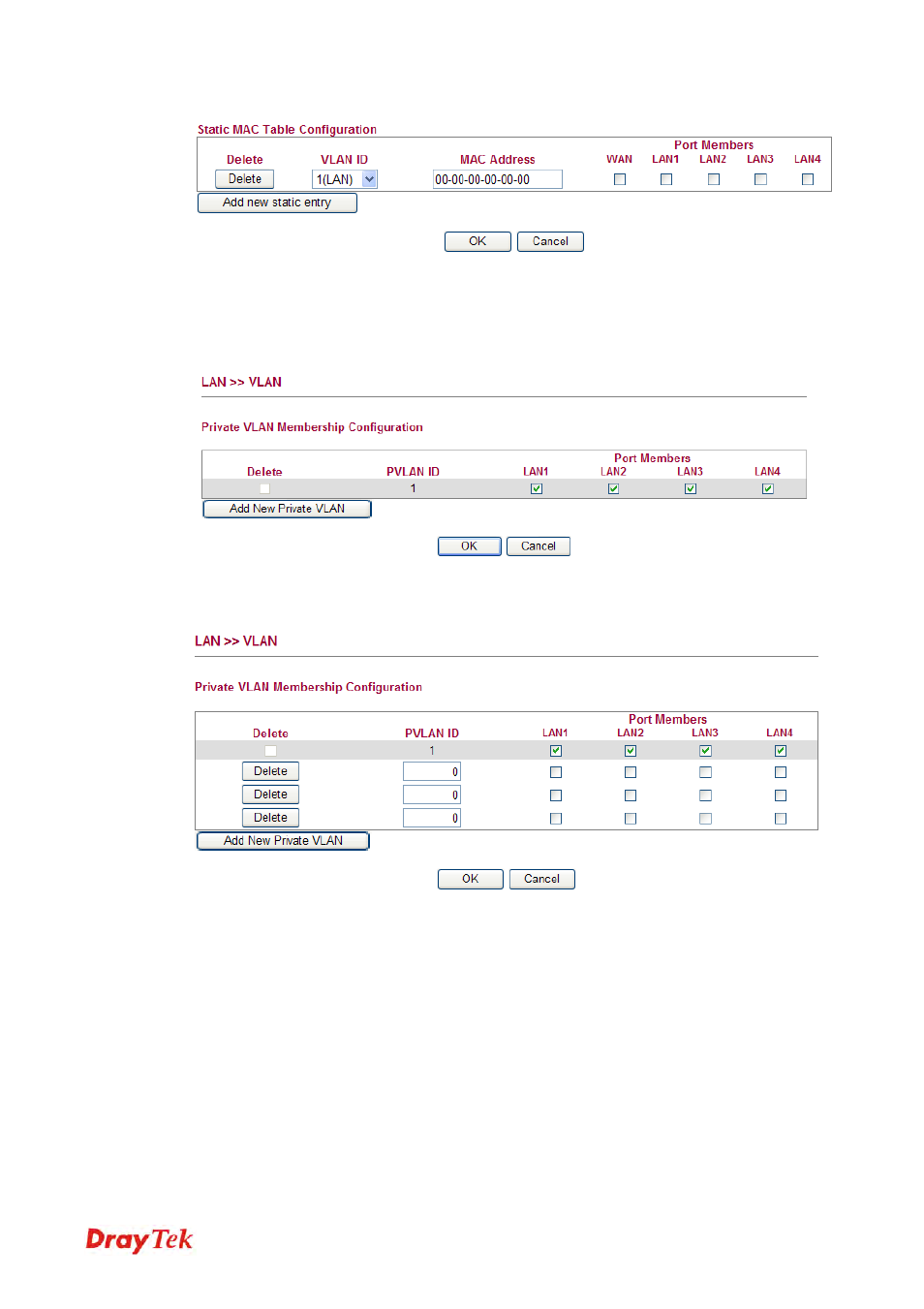 4 vlan | Draytek 2130 User Manual | Page 116 / 208