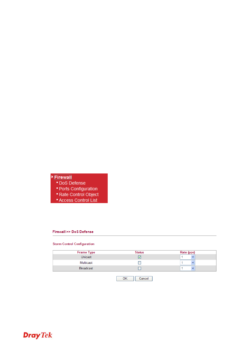 4 firewall, 1 dos defense | Draytek 2130 User Manual | Page 124 / 208