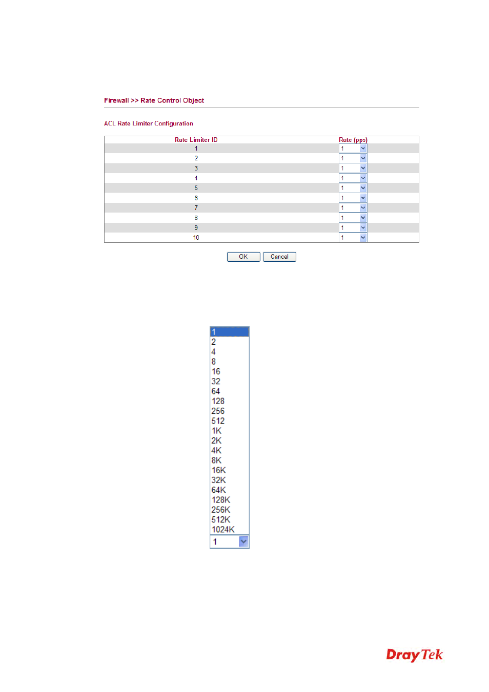 3 rate control object | Draytek 2130 User Manual | Page 127 / 208