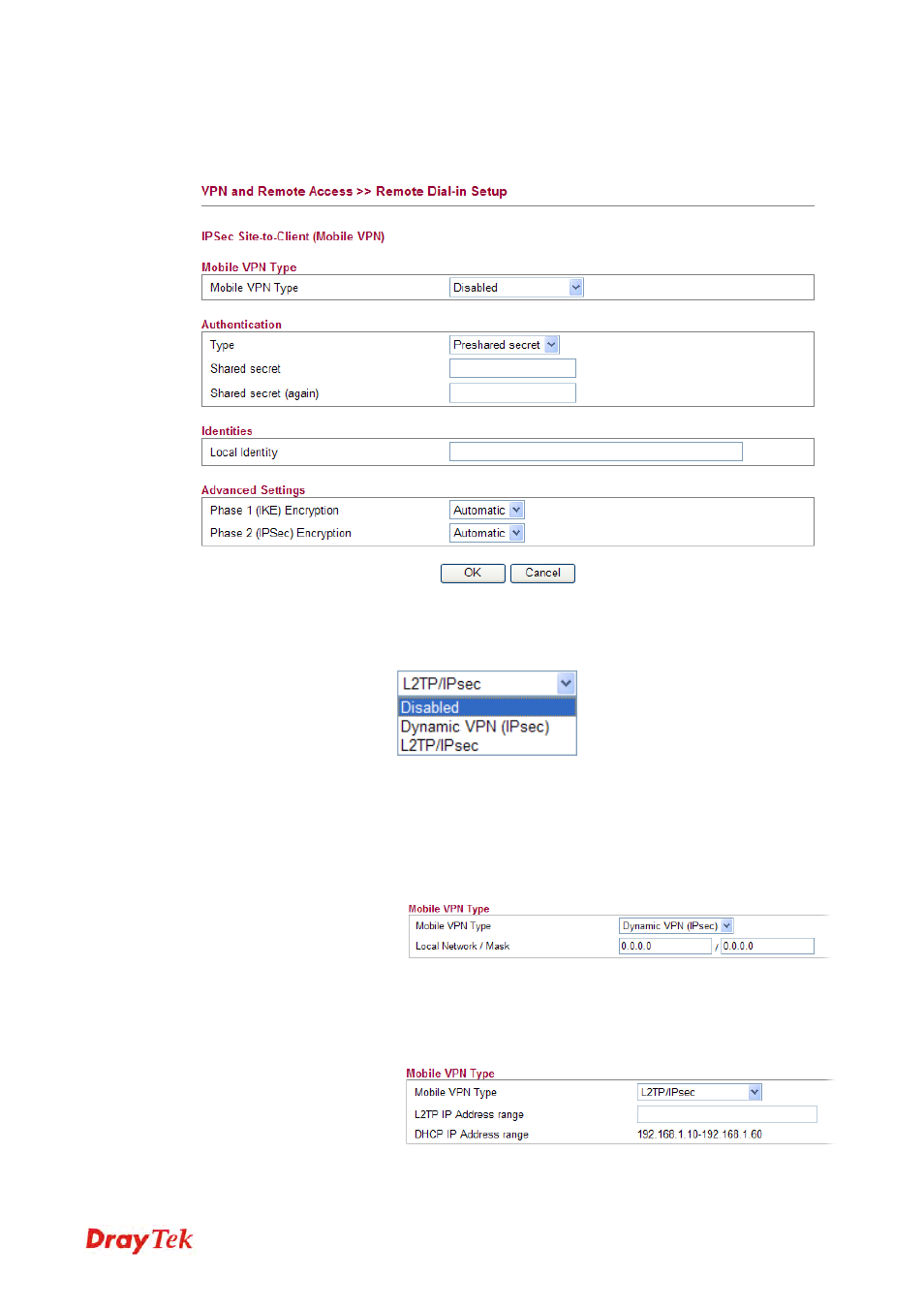 3 ipsec remote dial-in | Draytek 2130 User Manual | Page 164 / 208