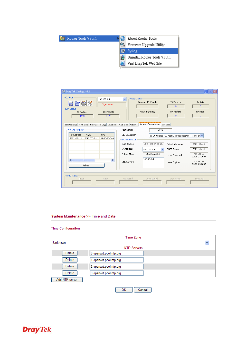 6 time and date | Draytek 2130 User Manual | Page 188 / 208
