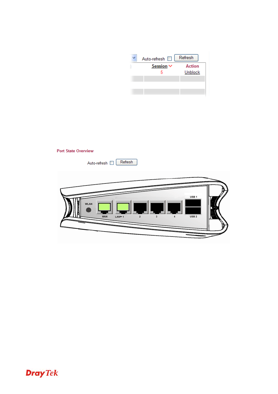 9 ports state | Draytek 2130 User Manual | Page 200 / 208