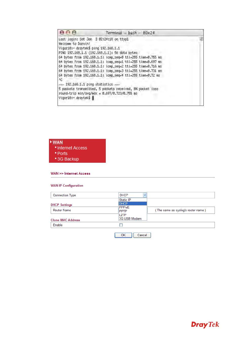 4 checking if the isp settings are ok or not | Draytek 2130 User Manual | Page 205 / 208