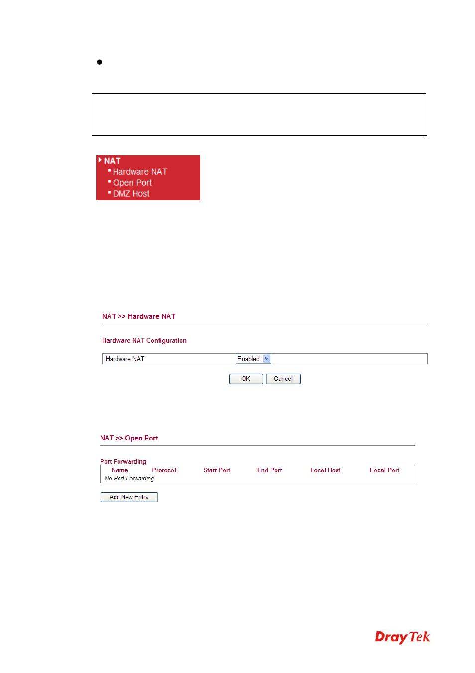 1 hardware nat, 2 open ports | Draytek 2130 User Manual | Page 59 / 208