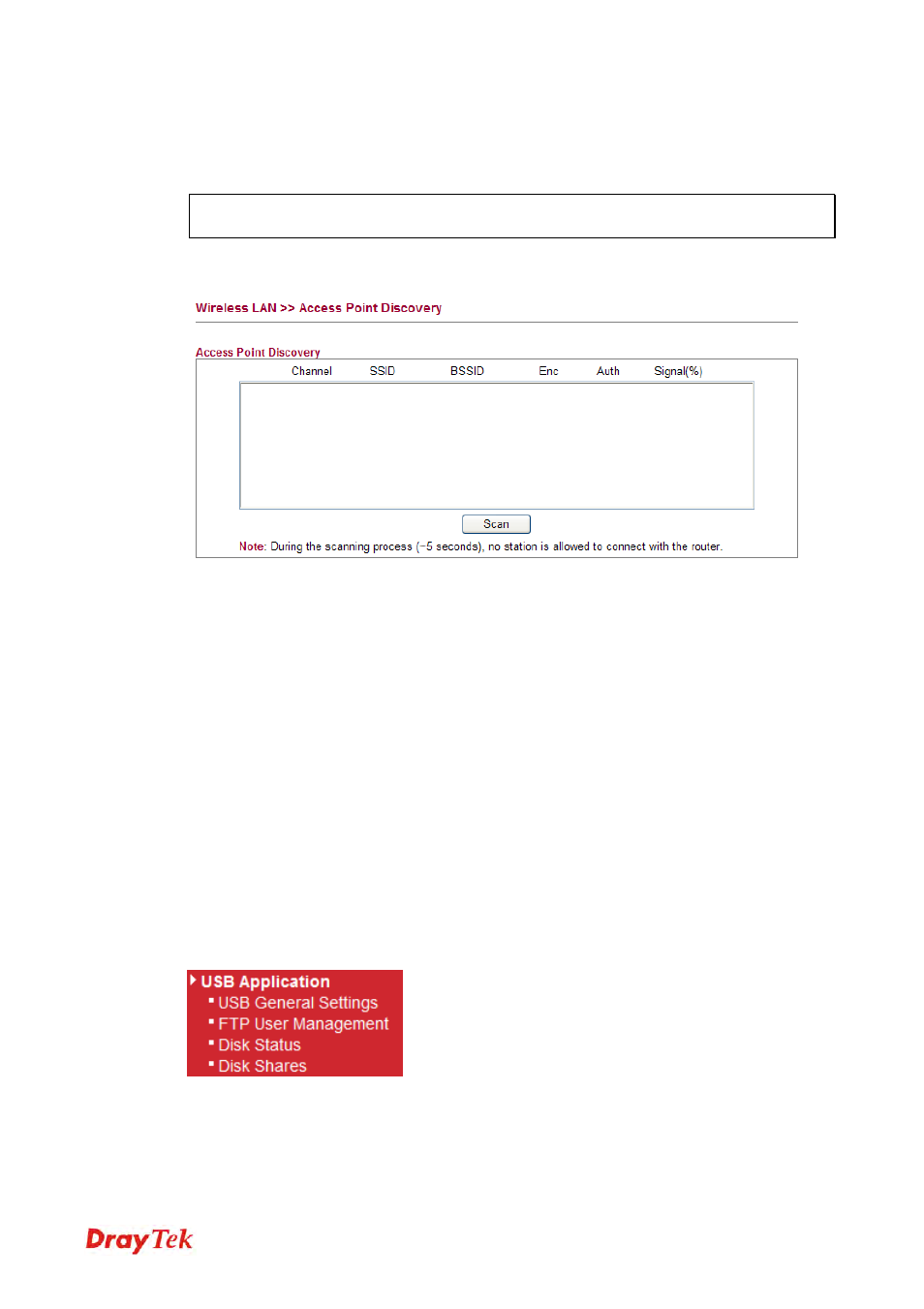 5 access point discovery, 7 usb application, 1 usb general settings | Draytek 2130 User Manual | Page 86 / 208