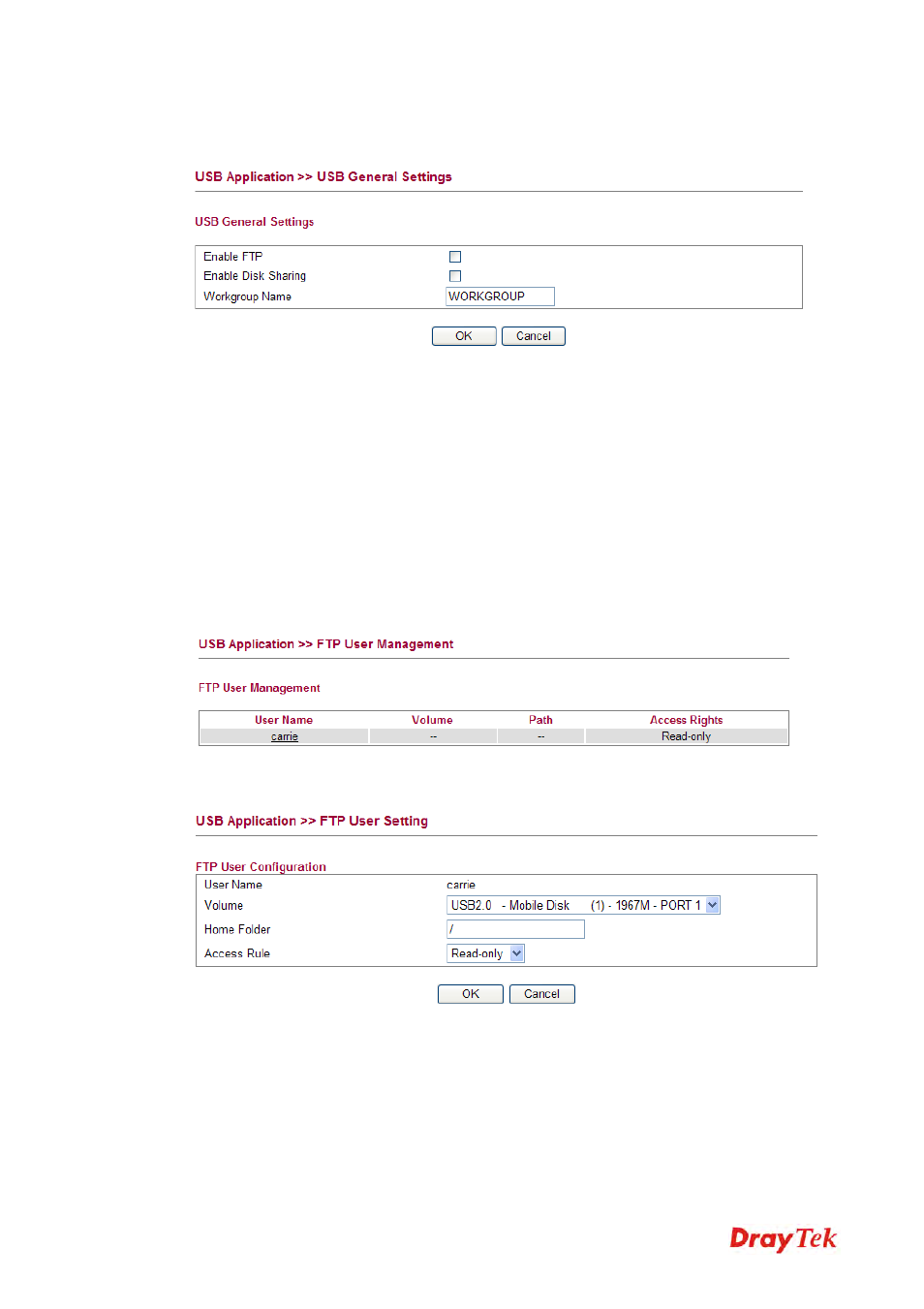 2 ftp user management | Draytek 2130 User Manual | Page 87 / 208