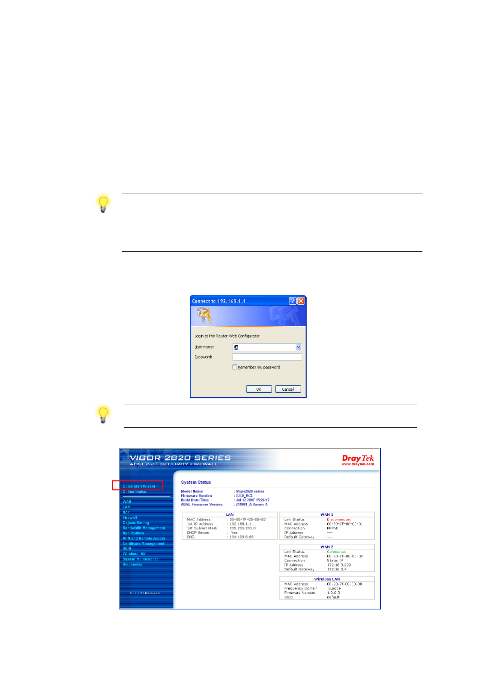 Draytek Vigor 2820 Series User Manual | Page 25 / 41