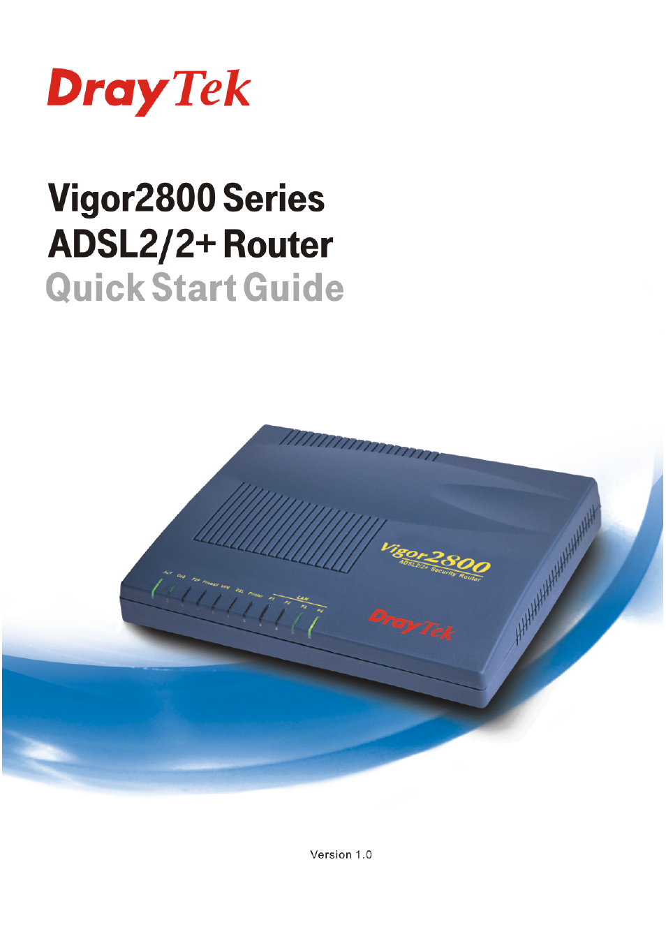 Draytek Vigor 2800 User Manual | 29 pages