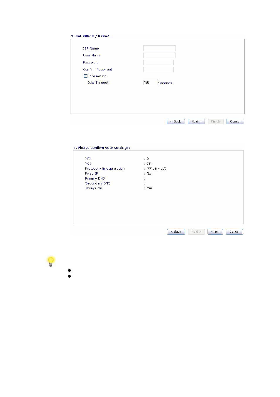 Step 6 | Draytek Vigor 2800 User Manual | Page 19 / 29