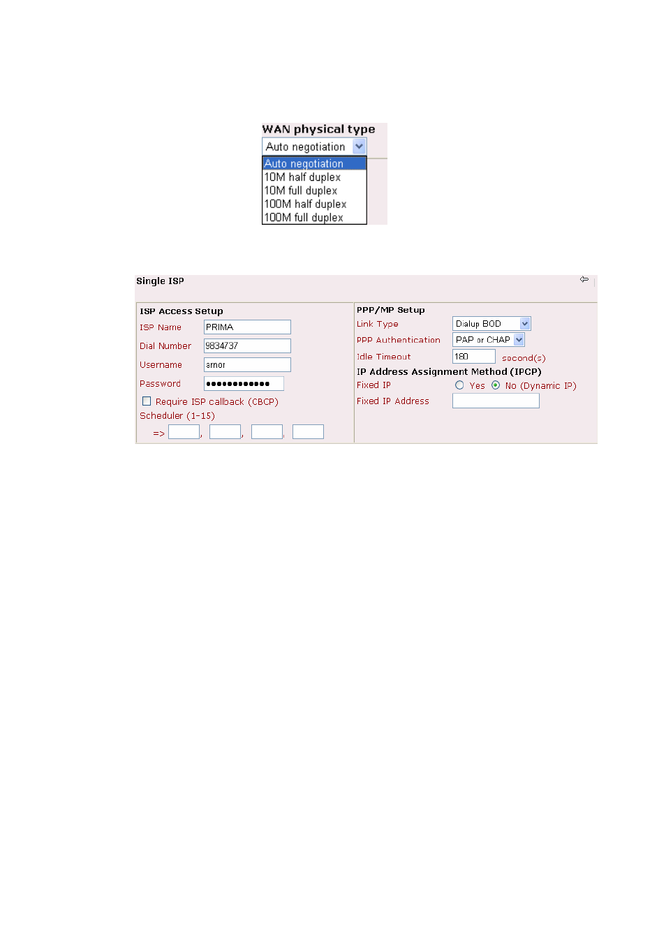 6 dialing to a single isp | Draytek 2900 User Manual | Page 54 / 173