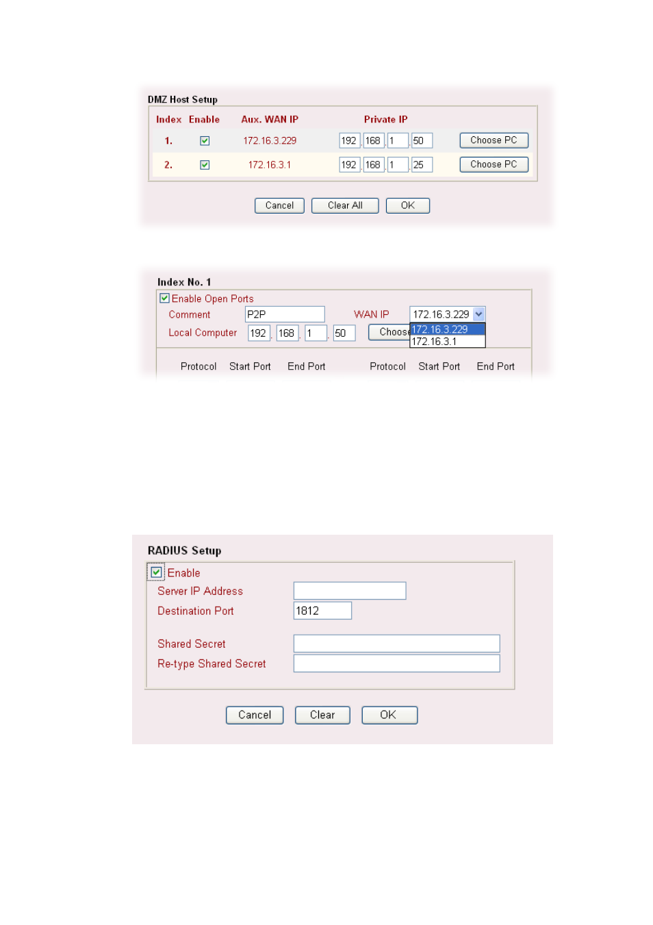 5 radius setup | Draytek 2900 User Manual | Page 73 / 173