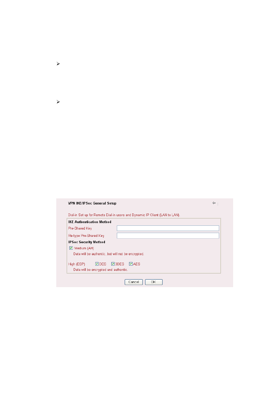 3 vpn ike/ipsec general setup | Draytek 2900 User Manual | Page 98 / 173