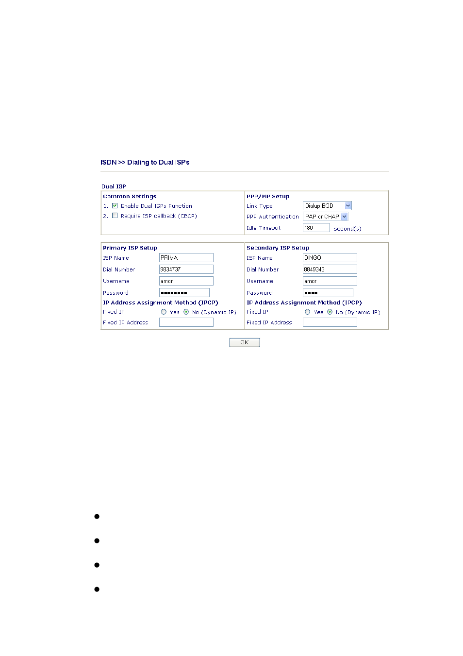 3 dialing to dual isps, 4 virtual ta | Draytek 2800 Series User Manual | Page 120 / 197