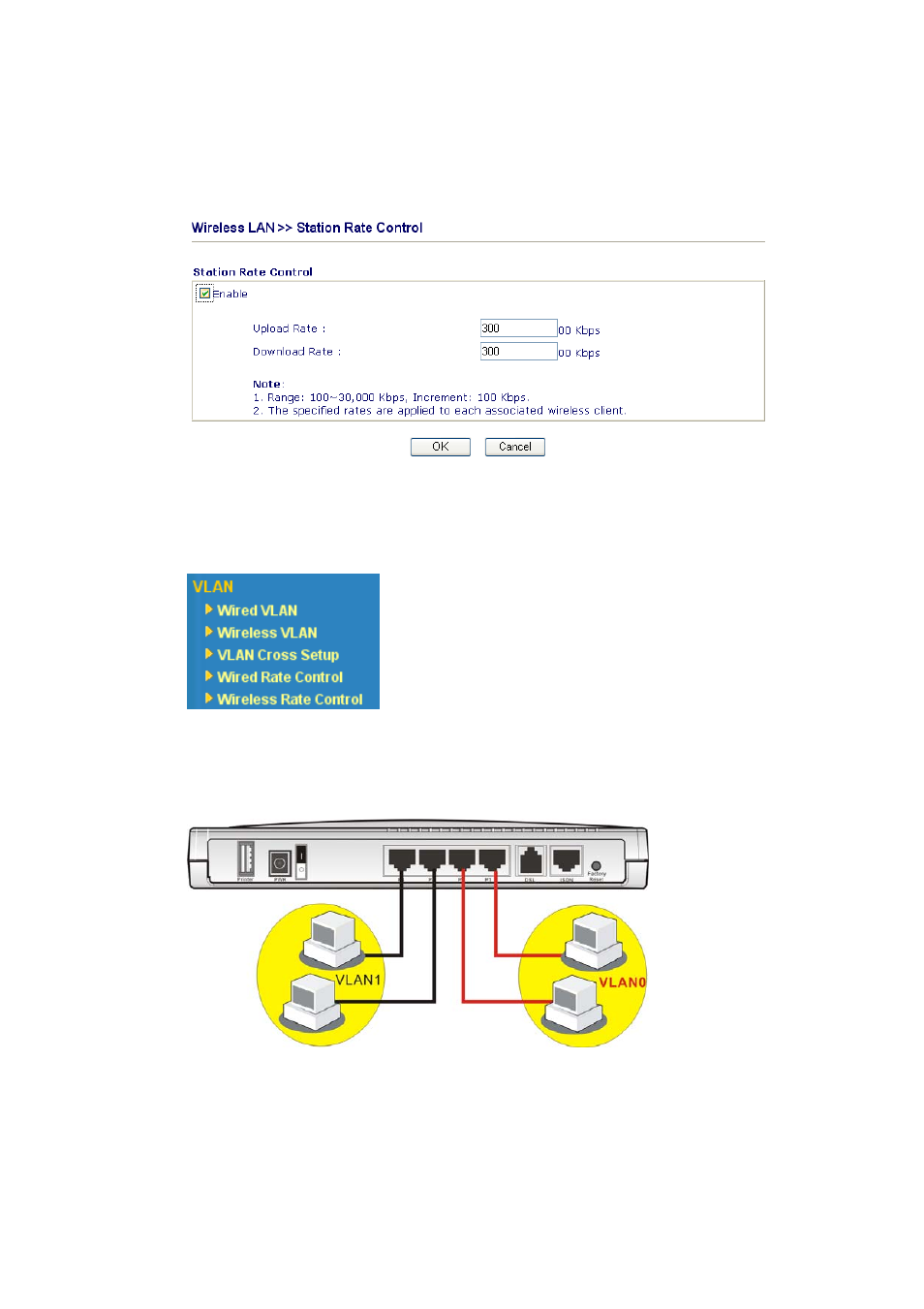 12 vlan, 1 wired vlan | Draytek 2800 Series User Manual | Page 137 / 197