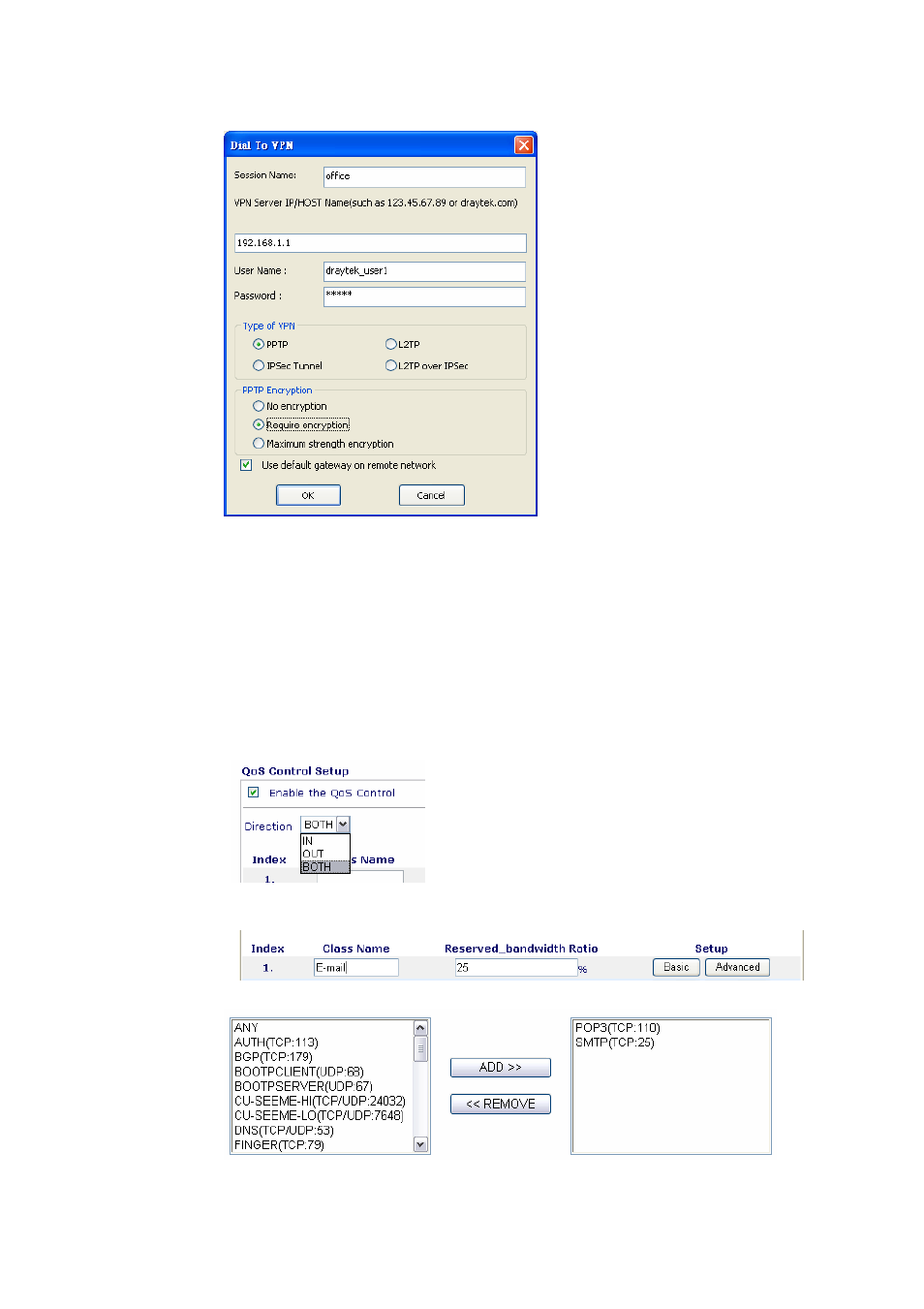 3 qos setting example | Draytek 2800 Series User Manual | Page 174 / 197