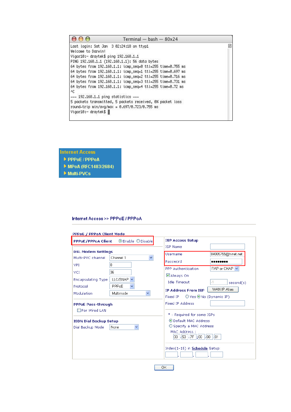 4 checking if the isp settings are ok or not | Draytek 2800 Series User Manual | Page 195 / 197