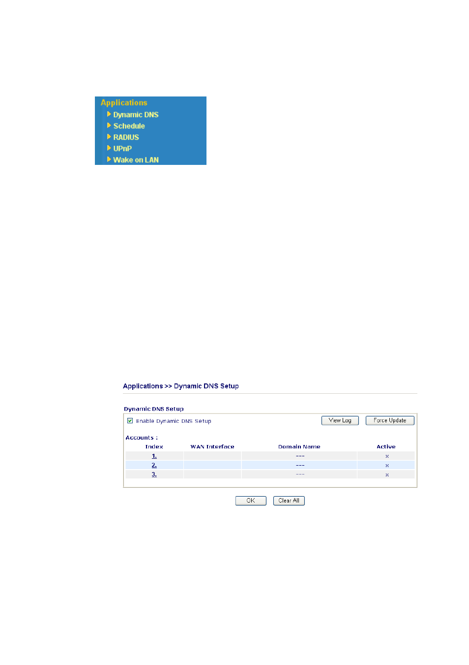 6 applications, 1 dynamic dns | Draytek 2800 Series User Manual | Page 71 / 197