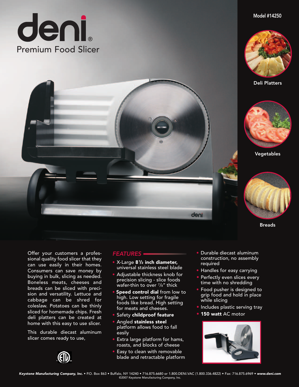 Deni 14250 User Manual | 1 page