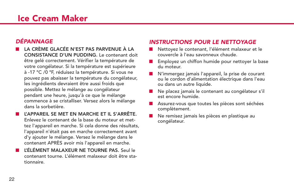 Ice cream maker | Deni Ice Cream Maker 2qt 5225 User Manual | Page 23 / 51