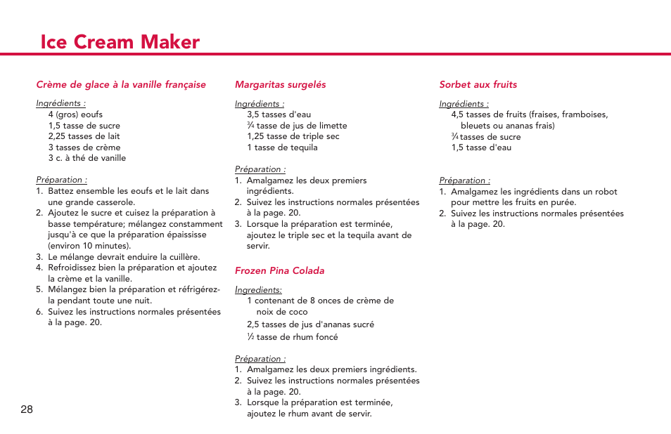 Ice cream maker | Deni Ice Cream Maker 2qt 5225 User Manual | Page 29 / 51