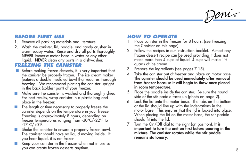 Deni 5210 User Manual | Page 4 / 17