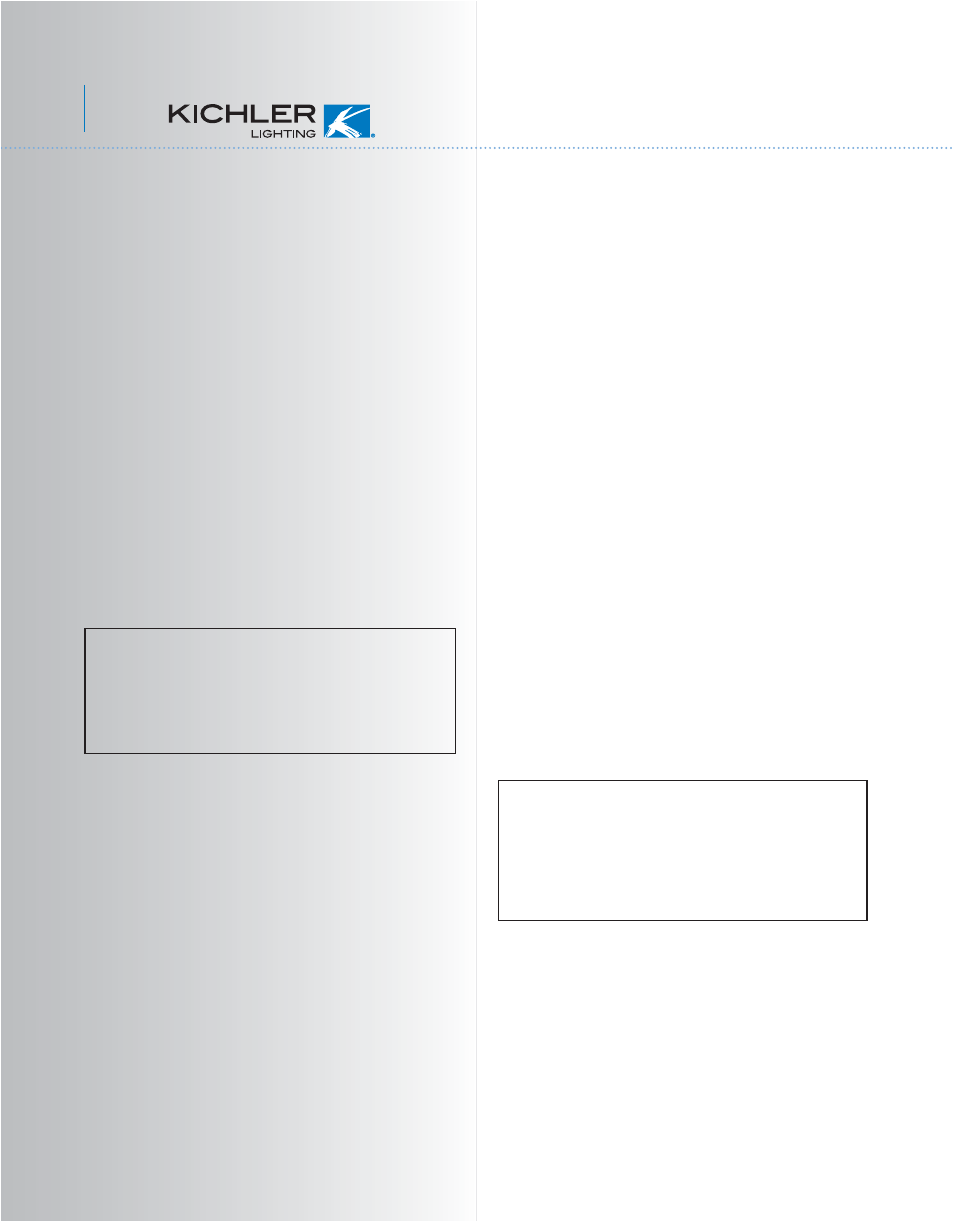 Kichler 300106 v.2 User Manual | Page 2 / 13