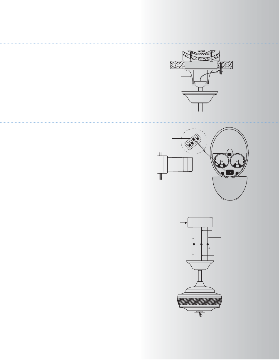Monarch, Make the electric connections, Installation of safety support | Kichler 300106 v.2 User Manual | Page 7 / 13