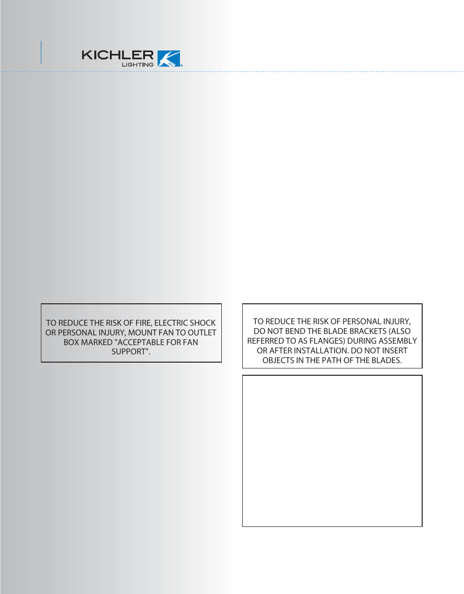 Kcl42-56+1l-300018-p1 | Kichler 300018 User Manual | Page 2 / 15