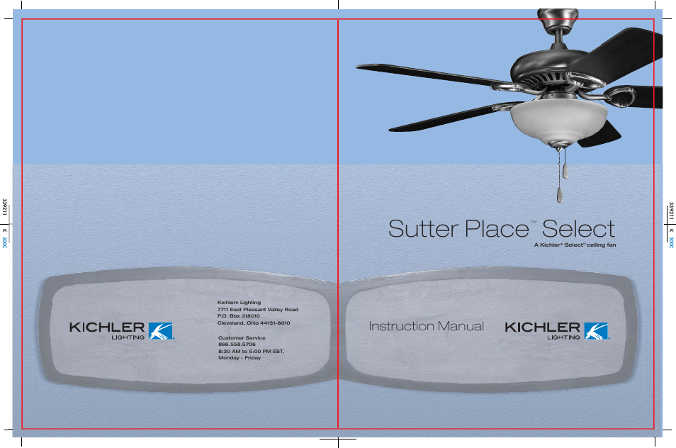 Kichler 339211 User Manual | 13 pages