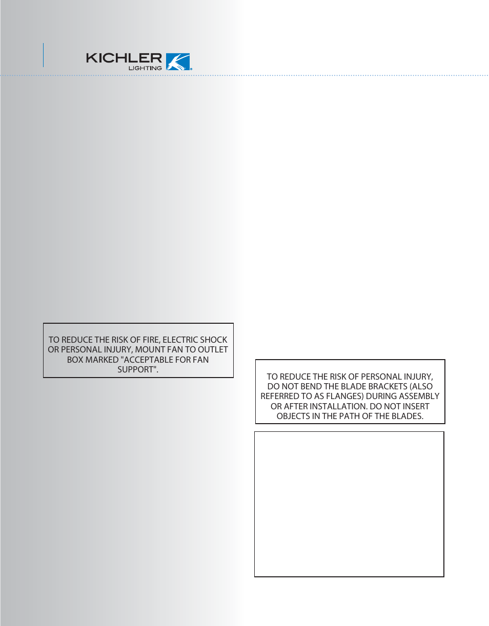 Kcl45+1l-310102-e-p1 | Kichler 310102 User Manual | Page 2 / 14