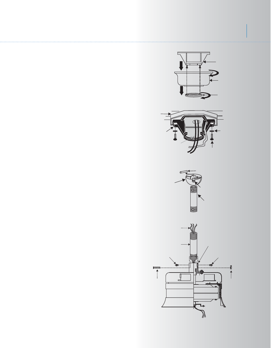 Kcl45+1l-310102-e-p4, Harbour walk, Patio | Hanging the fan | Kichler 310102 User Manual | Page 5 / 14