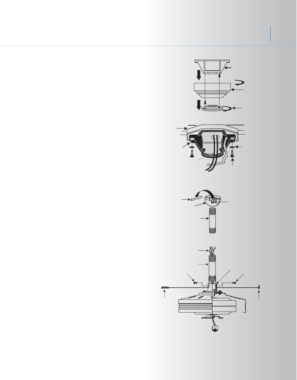 Kcl107-300148-p4, Logan, Hanging the fan | Kichler 300148 User Manual | Page 5 / 12