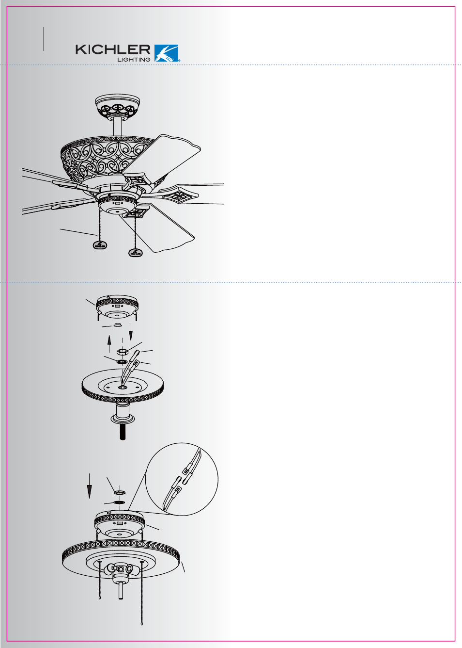 Installing the fob, Installing an “optional” light fixture | Kichler 300113 User Manual | Page 10 / 12