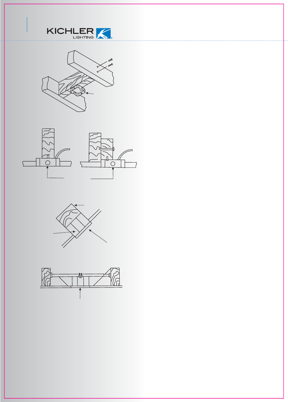 Mounting options | Kichler 300113 User Manual | Page 4 / 12