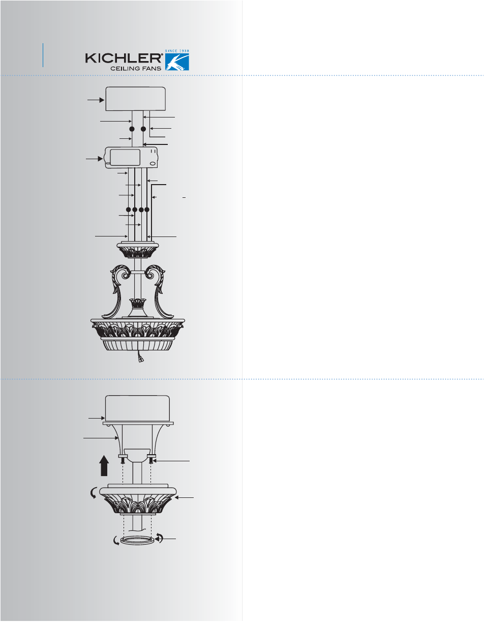 Finishing the installation | Kichler 300008 User Manual | Page 8 / 14