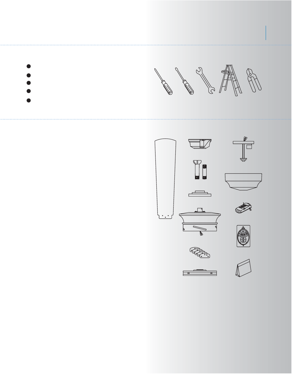Hendrick, Package contents, Tools and materials required | Kichler 300114 User Manual | Page 3 / 14