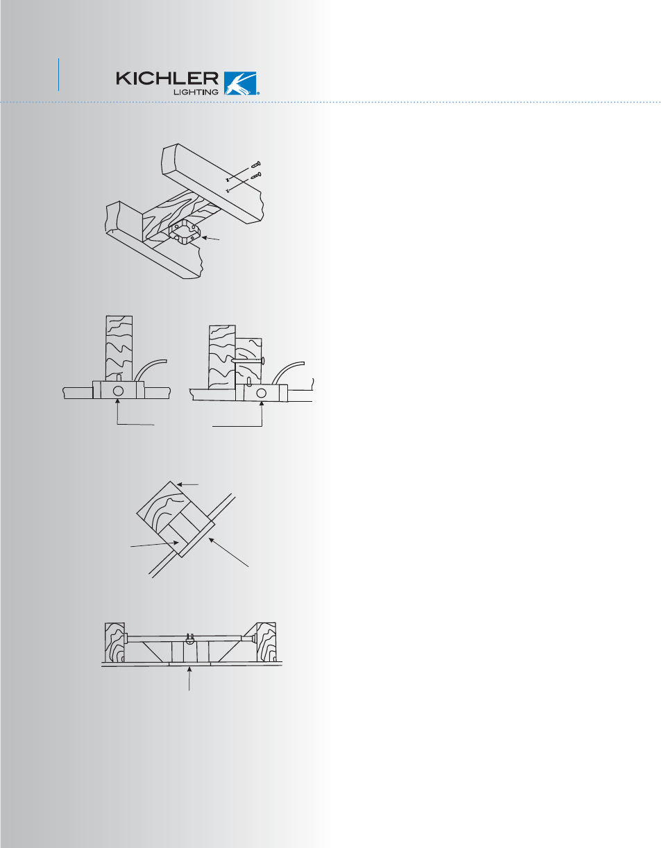 Kcl54+1l-300020-p3, Mounting options | Kichler 300020 User Manual | Page 4 / 14