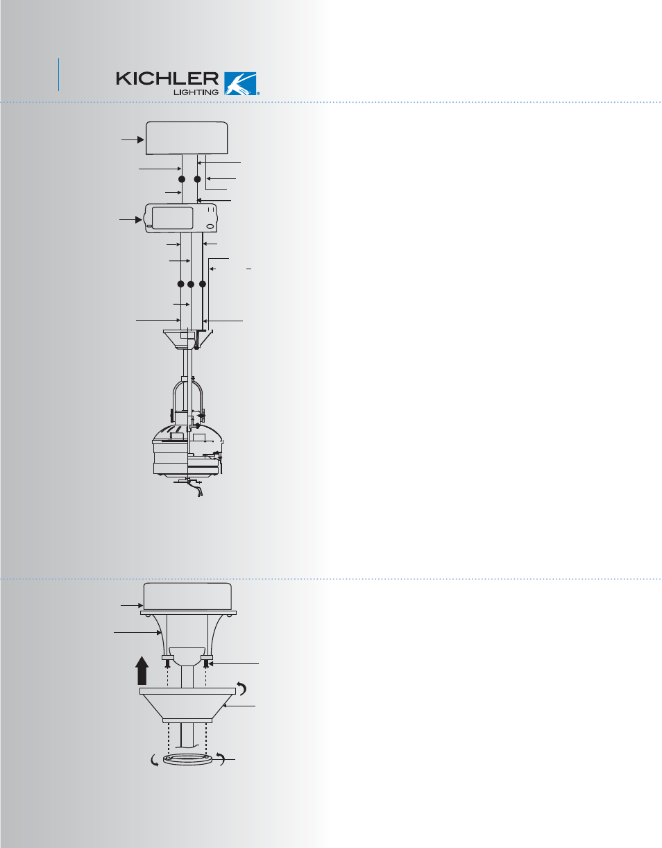 Kcl54+1l-300020-p7, Finishing the installation, 7fig. 15 | Kichler 300020 User Manual | Page 8 / 14